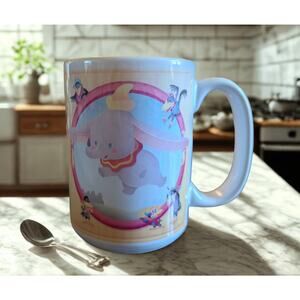 Disney Parks Dumbo The Flying Elephant Coffee Mug - 4.5" Tall Circus Decor